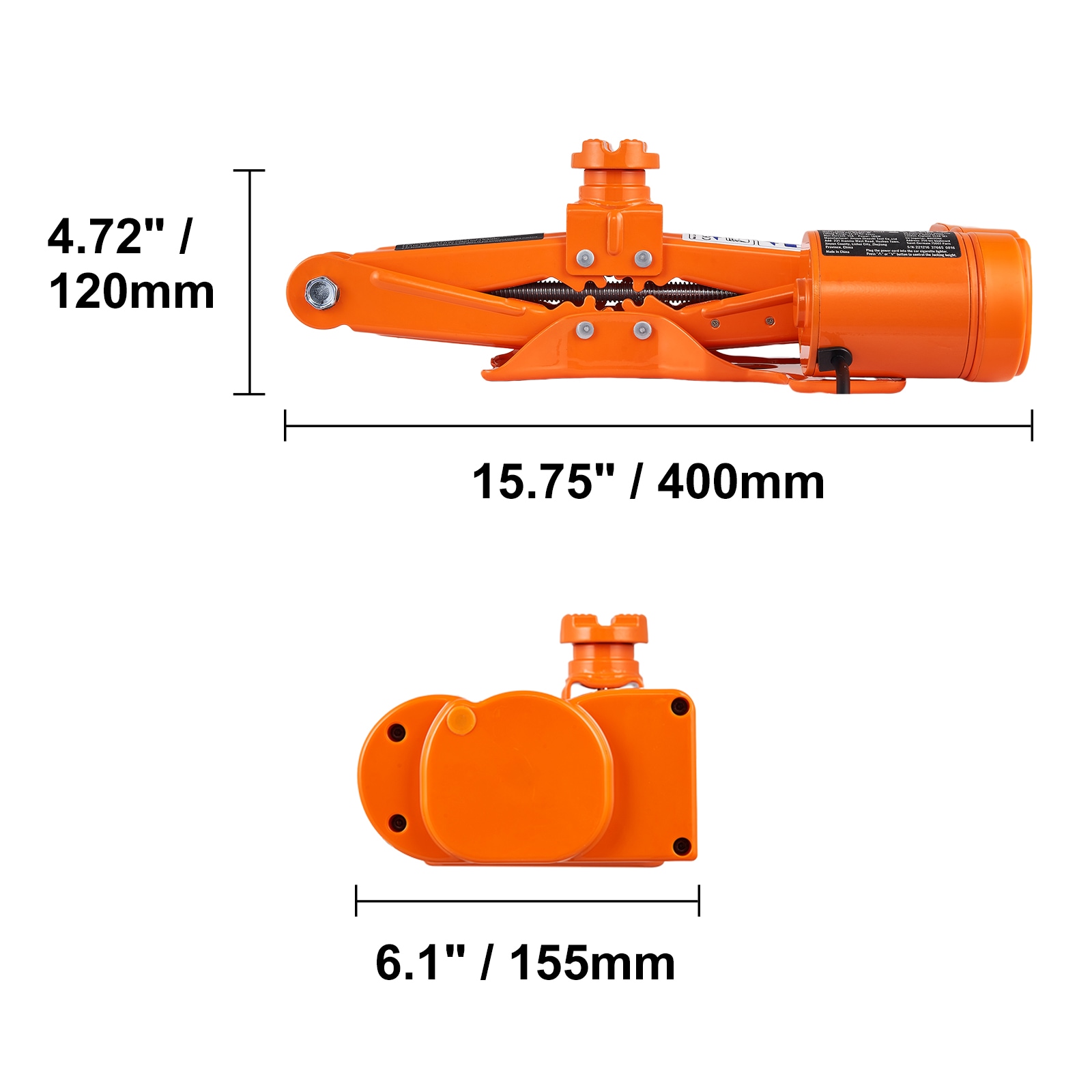 Electric Car Jack 3 Tons With Impact Wrench And Remote Control_voghion.com
